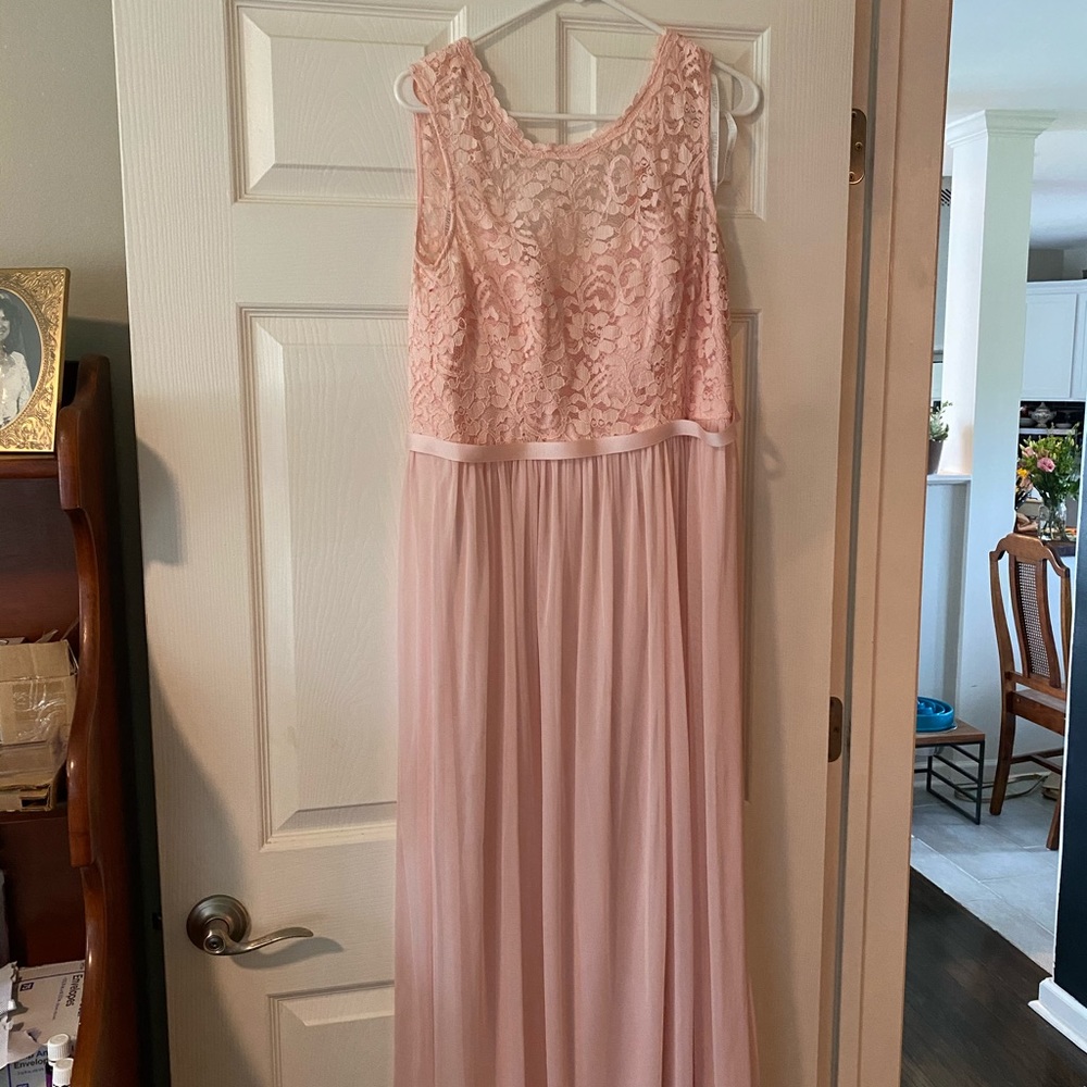 Blush bridesmaid dress
